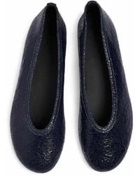 NA-KD - Structured Leather Ballerinas - Lyst