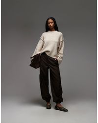 ASOS - Knit Sweater With Exposed Seams With Wool - Lyst