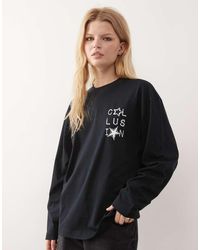 Collusion - Star Oversized Tee With Back Graphic - Lyst