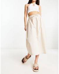 Native Youth - Linen Drawcord Midaxi Skirt - Lyst