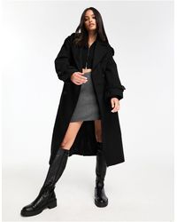 Bershka - Trench-coat en laine - Lyst
