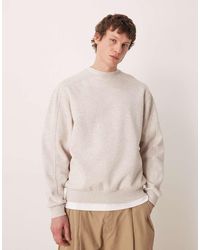 ASOS - Relaxed Sweatshirt With Ribbed Panels - Lyst