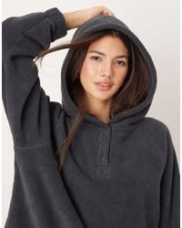 ASOS - Lounge Microfleece Hoodie - Lyst