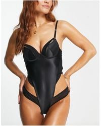 Hunkemöller - Alice Bodysuit With Strapping Detail - Lyst