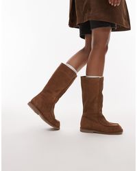 Bronx - Fluffy Cosy Knee Boots - Lyst