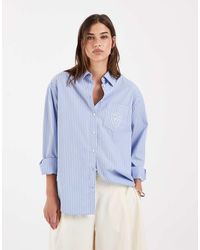 GANT - Relaxed Oversized Overhemd Met Logo - Lyst