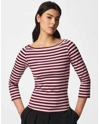 Pieces - 3/4 Sleeved Top - Lyst