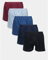 ASOS - 5 Pack Jersey Boxers - Lyst