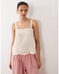 Mango - Square Neck Cami Top - Lyst