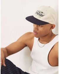 ASOS - Cap With Embroidery Detail And Contrast Peak - Lyst