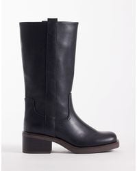 ASOS - Cherry Pull On Trucker Boots - Lyst
