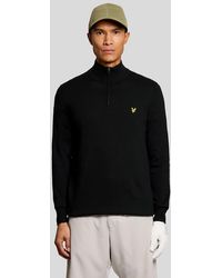 Lyle & Scott - Mid Knits Golf Quarter Zip Jumper - Lyst