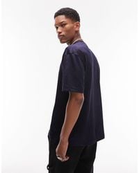 TOPMAN - Oversized Fit T-shirt With Leopard Jacquard - Lyst