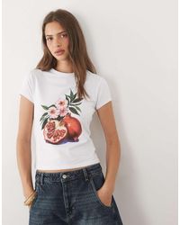 ASOS - Baby Tee With Vintage Pomegranate Graphic - Lyst