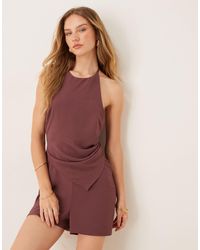 ASOS - – neckholder-playsuit - Lyst