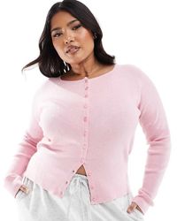 ASOS - Cárdigan Entallado De Canalé De Asos Design Curve - Lyst