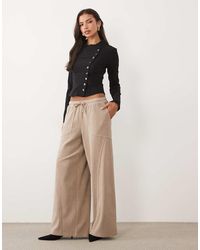 ASOS - Soft Cord Wide Leg Trouser - Lyst