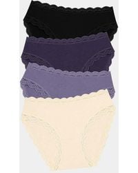Stripe & Stare - Mid Rise High Leg Knicker Four Pack - Lyst