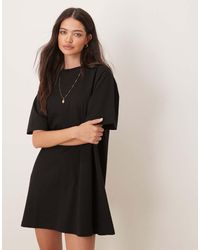 ASOS - Oversized T Shirt Dress With Back Tack Detail - Lyst