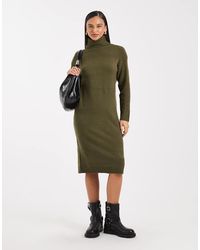Brave Soul - Knitted Turtle Neck Maxi Dress - Lyst