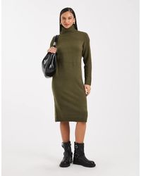 Brave Soul - Knitted Turtle Neck Maxi Dress - Lyst