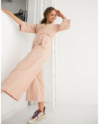 monki belted jumpsuit