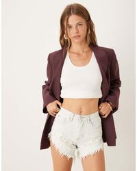 Glamorous - Distressed Denim Shorts - Lyst