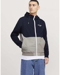 Jack & Jones - Rush Ribbed Light Short Colour Block Hooded Jacket - Lyst