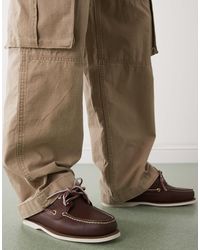 Timberland - – bootsschuhe aus dunkelem leder mit zwei ösen - Lyst