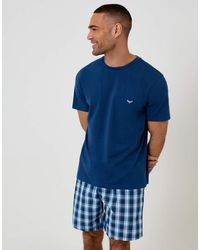 Threadbare - Pyjama T-Shirt & Check Shorts Set - Lyst
