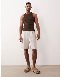 ASOS - Tailored Linen Rich Bermuda Shorts - Lyst