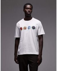 Paul Smith - Camiseta Blanca De Estilo Casual Con Estampado Floral De Paul Smith - Lyst