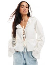 Wednesday's Girl - Collar Detail Blouse - Lyst