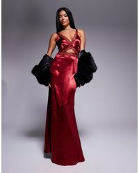 Never Fully Dressed - – mimi – midaxi-kleid aus satin - Lyst