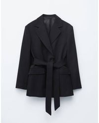 & Other Stories - Wool Rich Belted Blazer - Lyst