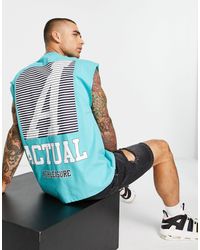 ASOS - Asos Actual Oversized Vest With Actual Athleisure Graphic Print - Lyst