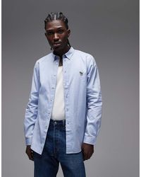 Paul Smith - Long Sleeve Tailored Fit Linen Shirt - Lyst