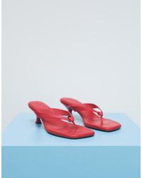 ASOS - Havana Toe Thong Kitten Heel Sandals - Lyst