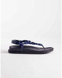 SEQWL - Rope Strap Thong Sandals - Lyst
