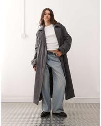 Weekday - Oversized Padded Trench Coat - Lyst