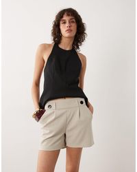 Jdy - Button Detail Tailored Shorts - Lyst