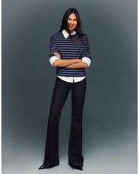 Bershka - Flared Jeans With Slit - Lyst
