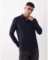 ASOS - Essentials Regular Fit Long Sleeve Polo Shirt - Lyst