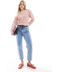 Pull&Bear - Petite High Rise Mom Jean - Lyst
