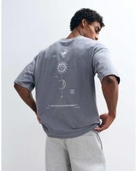 ASOS - Heavyweight Oversized T-shirt With Celestial Spine Print - Lyst