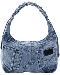 Desigual - – mittelgroße jeanstasche - Lyst