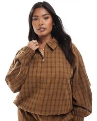 ASOS - Asos Design Curve Bubble Hem Jacket Co-ord - Lyst