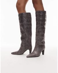 Bronx - – low-jadey – kniehohe stiefel aus leder - Lyst