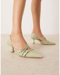 Glamorous - Scarpe Color Salvia Con Tacchetto A Spillo E Cinturino Posteriore - Lyst