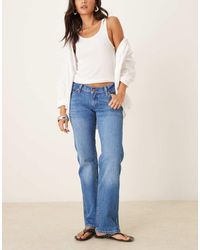Wrangler - Low Rise Cowboy Straight Fit Jeans - Lyst